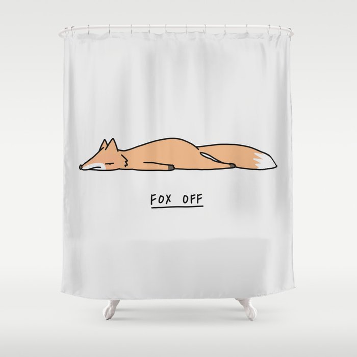 Fox Off Shower Curtain Gallery Image 1