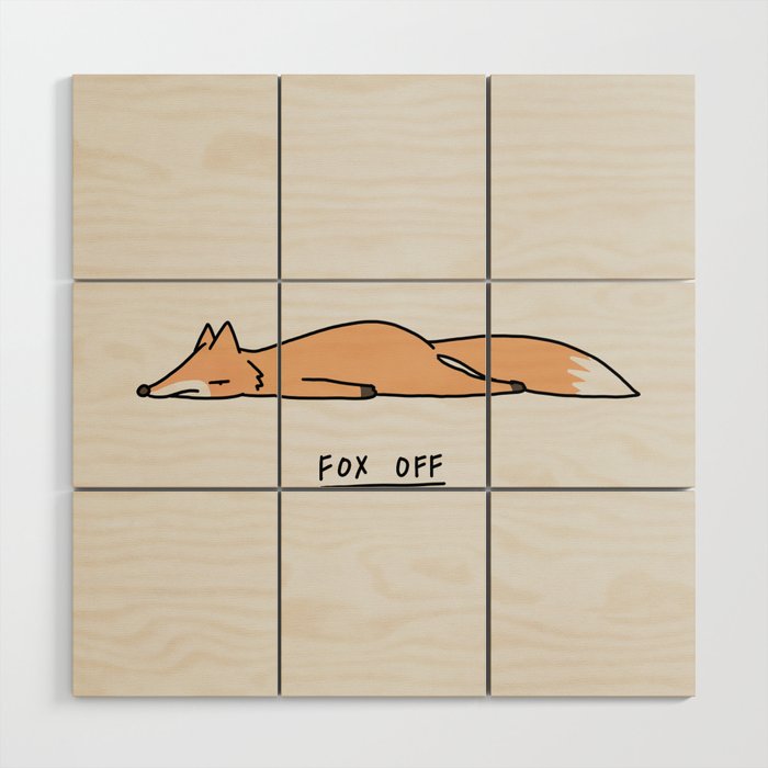 Fox Off Wood Wall Art Gallery Image 1