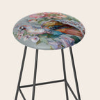 Floral Peacock Garden Stool Gallery Image 2