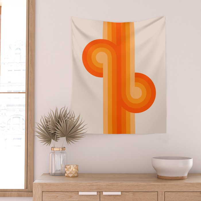 Creamsicle Knots Wall Tapestry Gallery Image 2