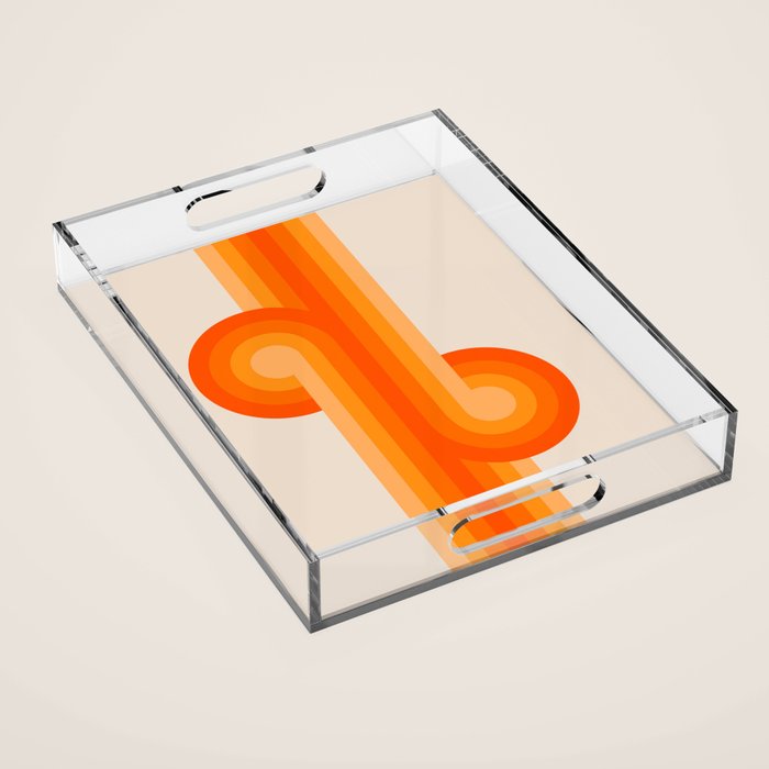 Creamsicle Knots Acrylic Tray Gallery Image 1