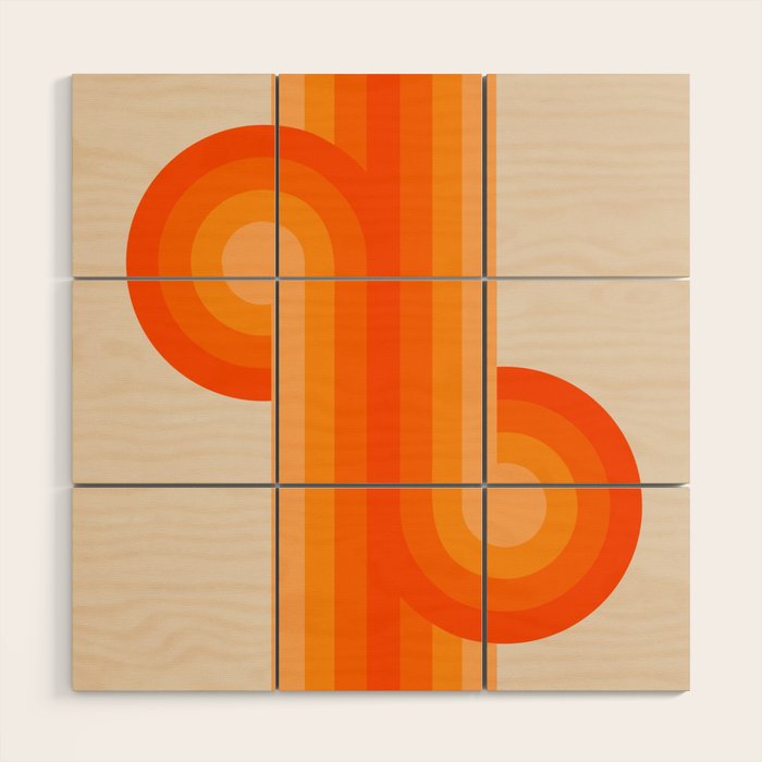 Creamsicle Knots Wood Wall Art Gallery Image 1