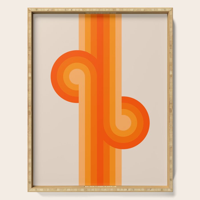 Creamsicle Knots Serving Tray Gallery Image 1