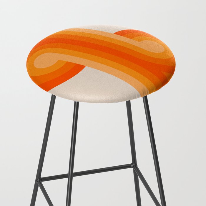 Creamsicle Knots Stool Gallery Image 2