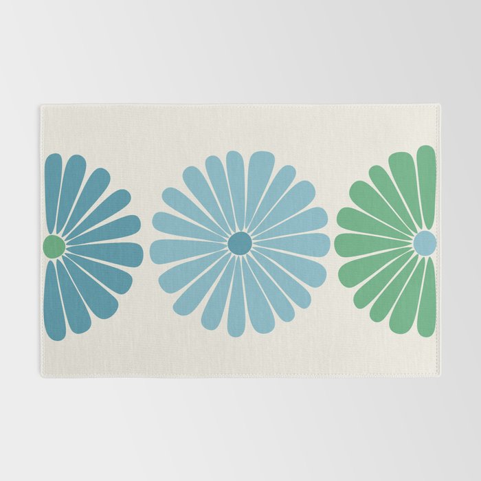 Retro Summer Daisies VI Rug Gallery Image 2