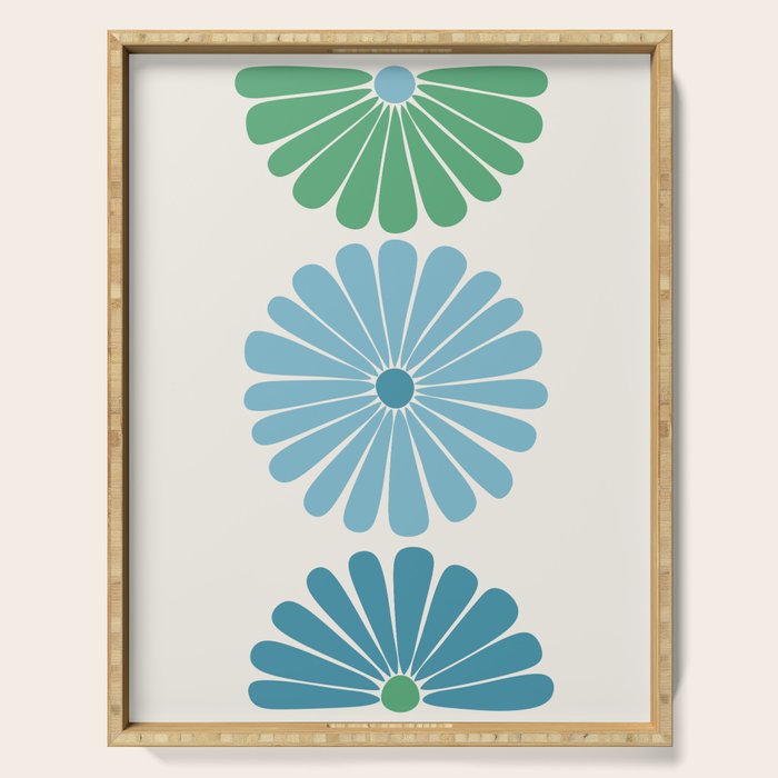 Retro Summer Daisies VI Serving Tray Gallery Image 1