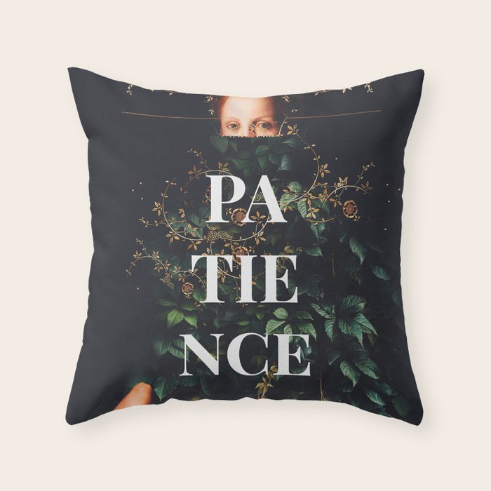 Patience Throw Pillow Gallery Image 1