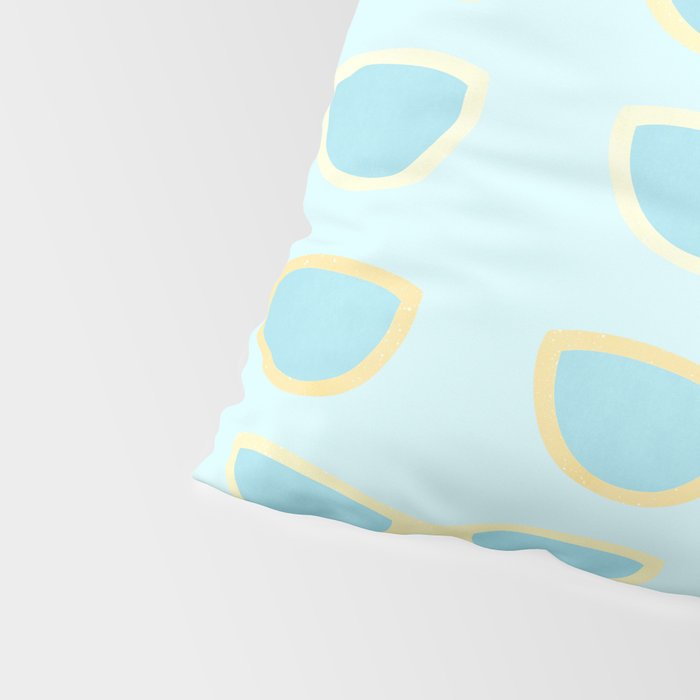 Yellow and blue retro sunglasses Pillow Sham Gallery Image 4