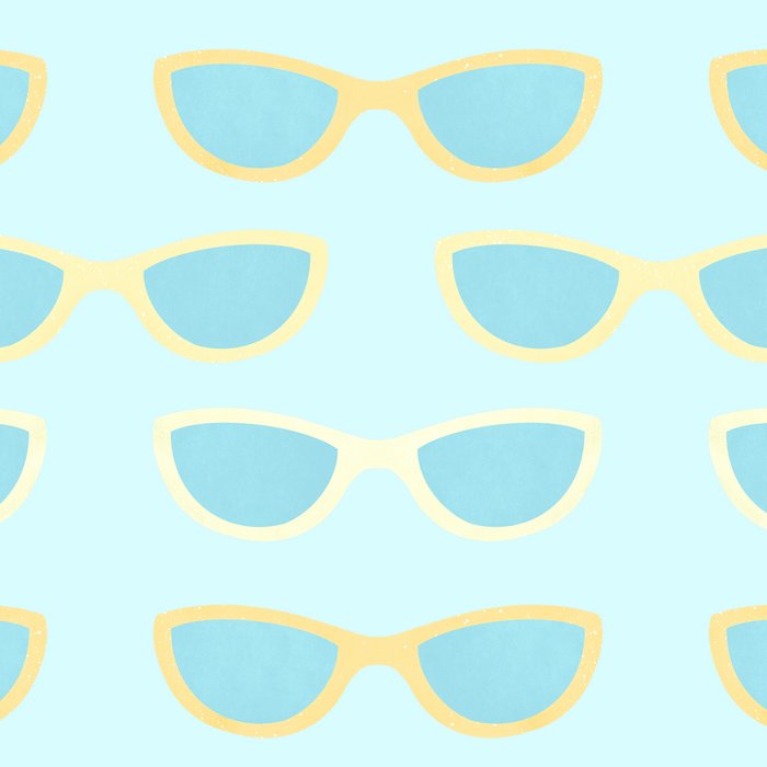 Yellow and blue retro sunglasses Coffee Mug Gallery Image 2