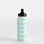 Yellow and blue retro sunglasses Water Bottle Gallery Image 2