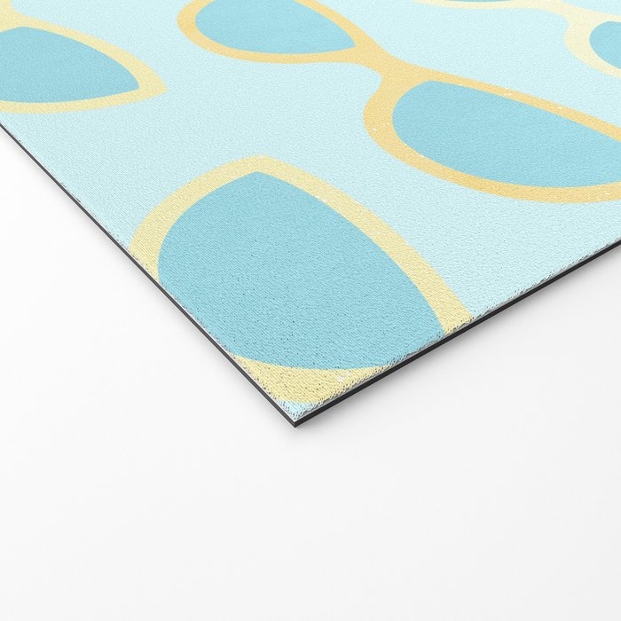 Yellow and blue retro sunglasses Welcome Mat Gallery Image 2