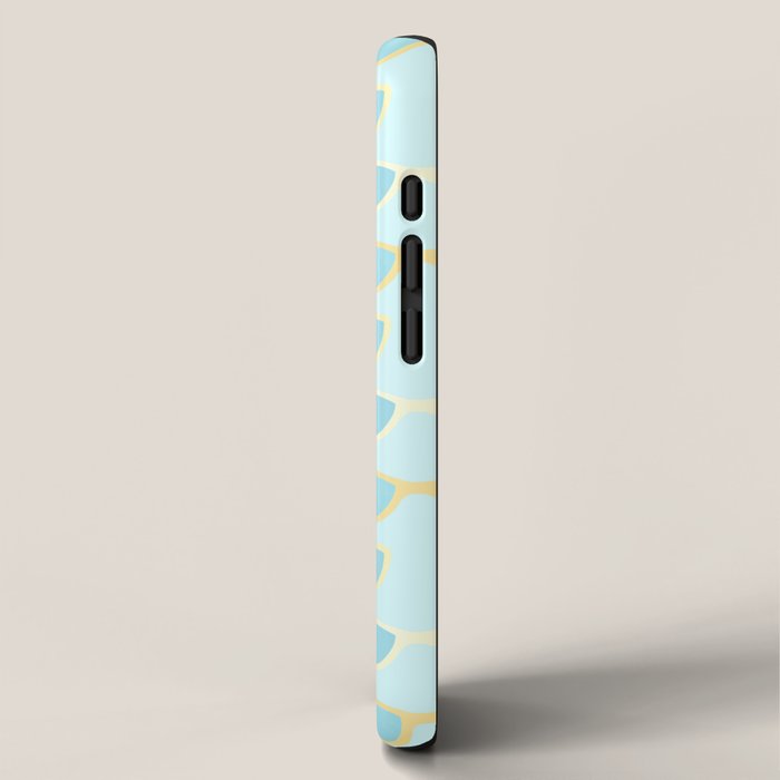 Yellow and blue retro sunglasses iPhone Case Gallery Image 2