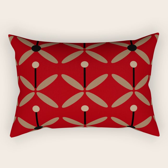 Bella Red Rectangular Pillow Gallery Image 2