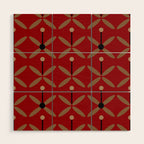 Bella Red Wood Wall Art Gallery Image 1
