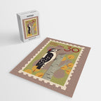 Woodpecker Postage Stamp Jigsaw Puzzle Gallery Image 2