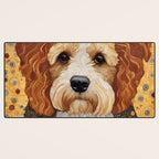 Cute Klimt Dog with Colorful Jacket Desk Mat Gallery Image 3