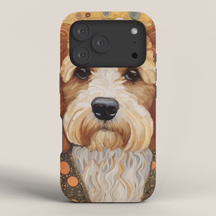 Cute Klimt Dog with Colorful Jacket iPhone Case Gallery Image 3