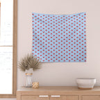 Y2K Cherries - Blue Pattern Miniature Wall Tapestry Gallery Image 2