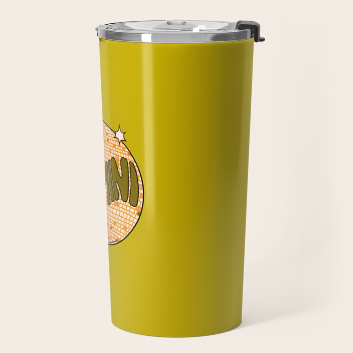Gemini Disco Ball Travel Mug Gallery Image 2
