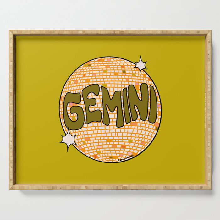 Gemini Disco Ball Serving Tray Gallery Image 1