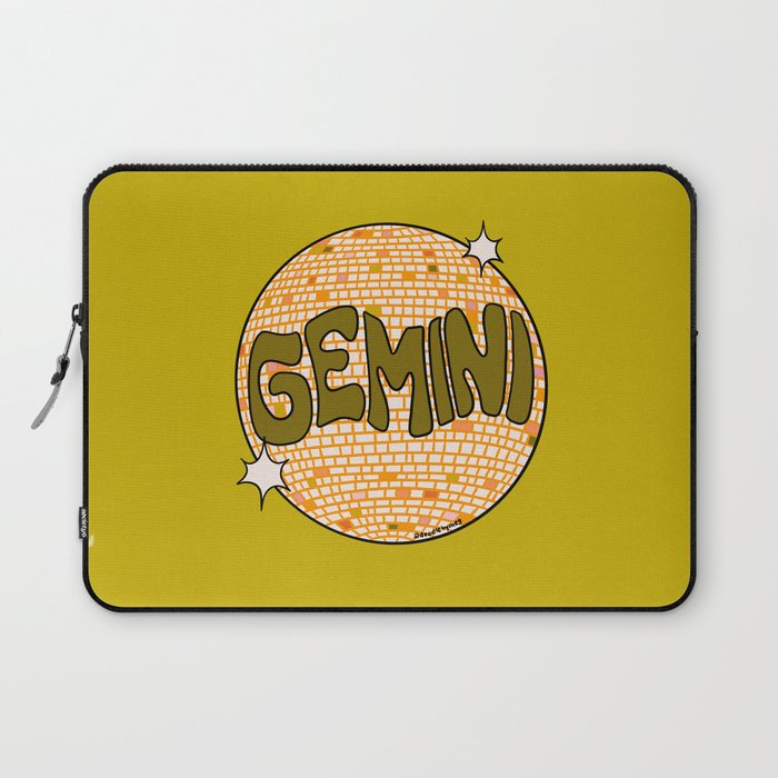 Gemini Disco Ball Laptop Sleeve Gallery Image 1
