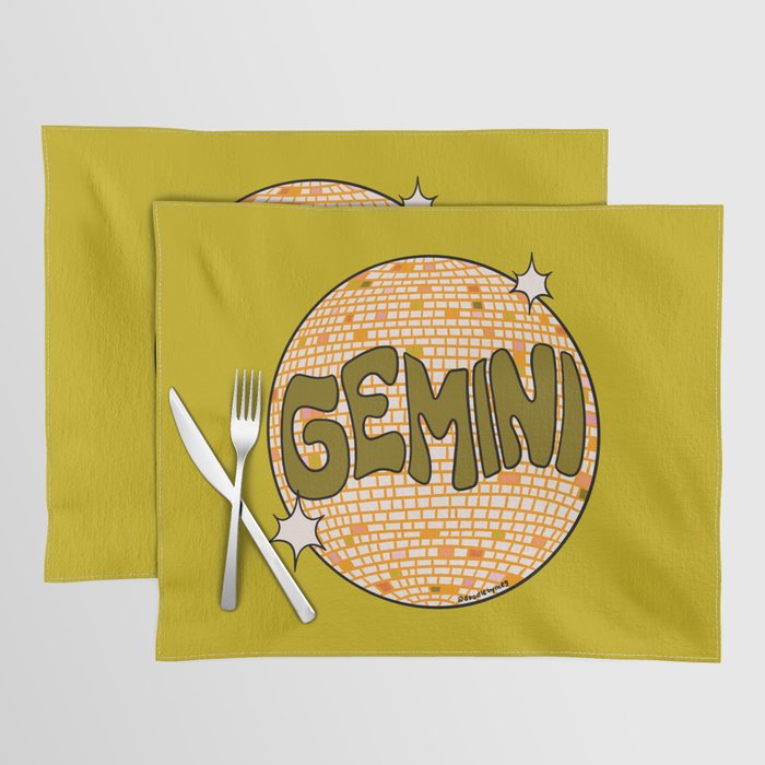 Gemini Disco Ball Placemat Gallery Image 1
