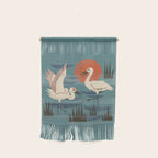 Cranes Wading At Sunset Wall Hanging Gallery Image 1