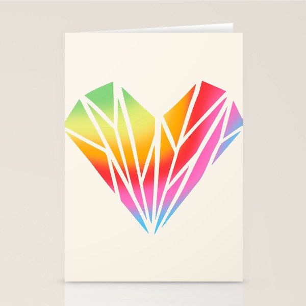 Pride Heart Stationery Card Gallery Image 2
