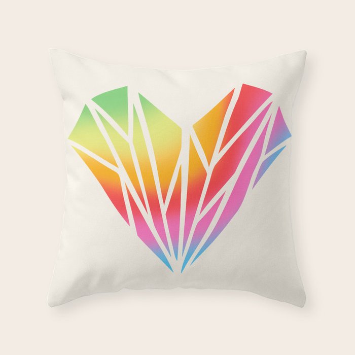 Pride Heart Throw Pillow Gallery Image 1
