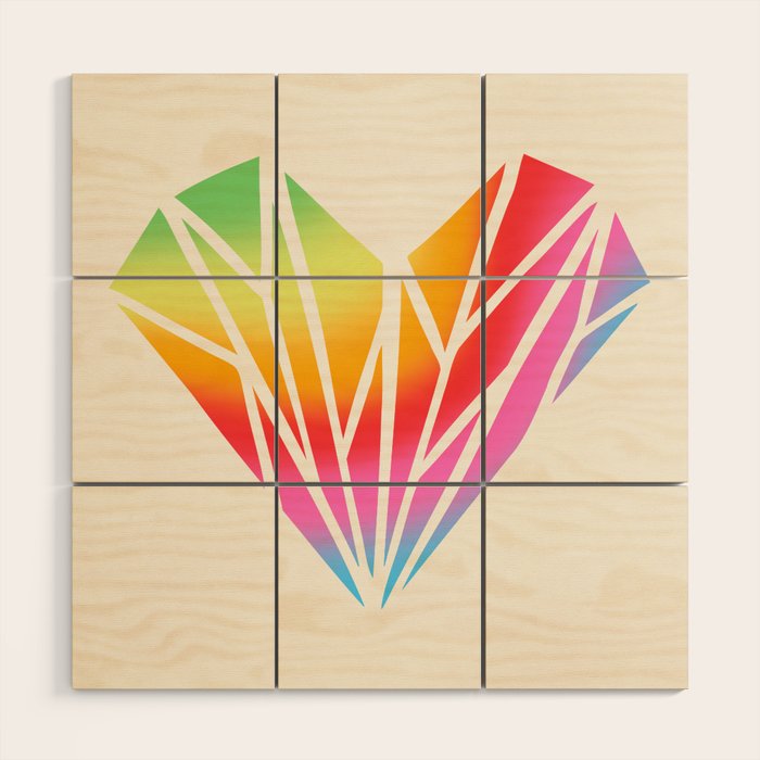 Pride Heart Wood Wall Art Gallery Image 1