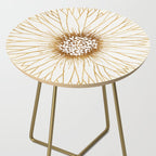 Gold Sunflower Drawing Side Table Gallery Image 2