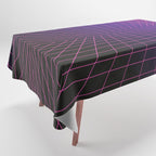 Outrun Grid / 80s Retro Tablecloth Gallery Image 1