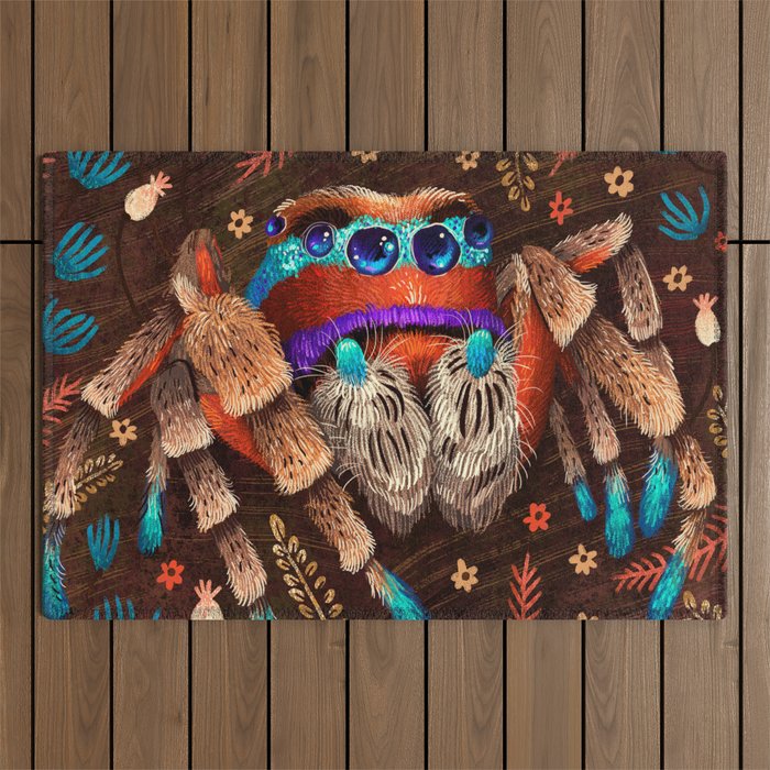 Jumping Spider Outdoor Rug Gallery Image 1
