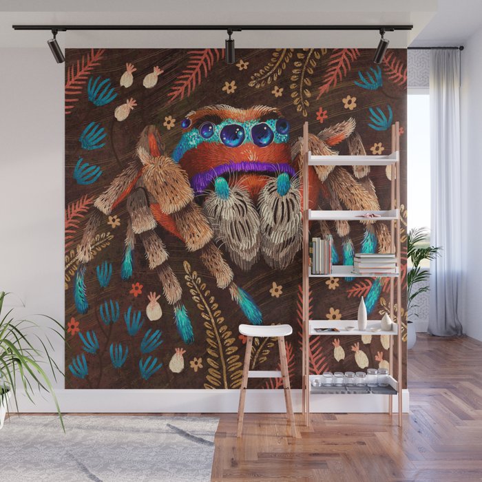 Jumping Spider Wall Mural Gallery Image 1