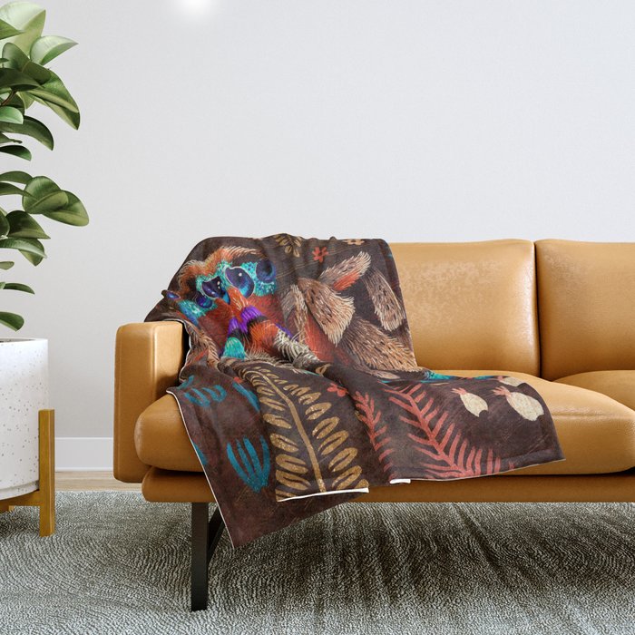 Jumping Spider Throw Blanket Gallery Image 1