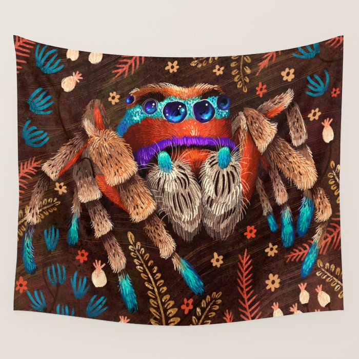 Jumping Spider Wall Tapestry Gallery Image 4