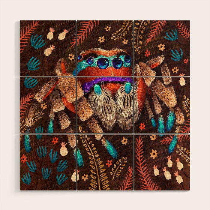 Jumping Spider Wood Wall Art Gallery Image 1
