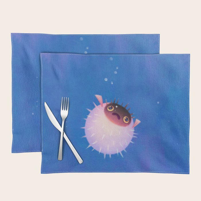 Drifting puffer Placemat Gallery Image 1