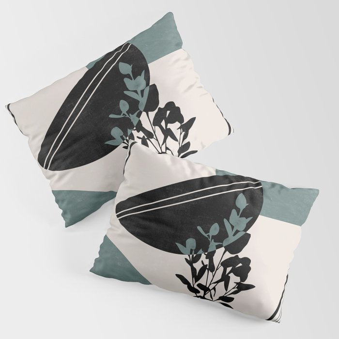 Eucalyptus Boho Botanical Pillow Sham Gallery Image 1