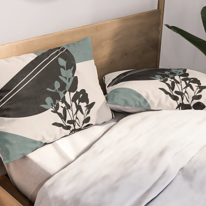 Eucalyptus Boho Botanical Pillow Sham Gallery Image 2