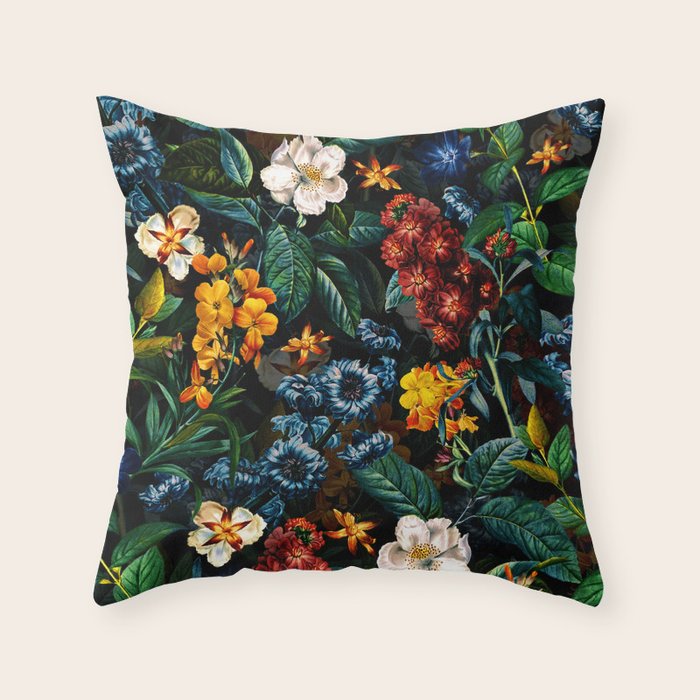Mysterious Garden II Throw Pillow Gallery Image 1