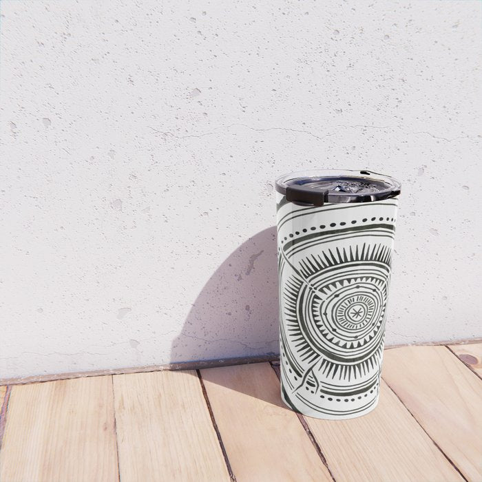 Quaking Aspen - Black Tree Rings Travel Mug Gallery Image 4