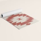 Southwestern Minimalism - Red Neutral Beige Yoga Mat Gallery Image 2