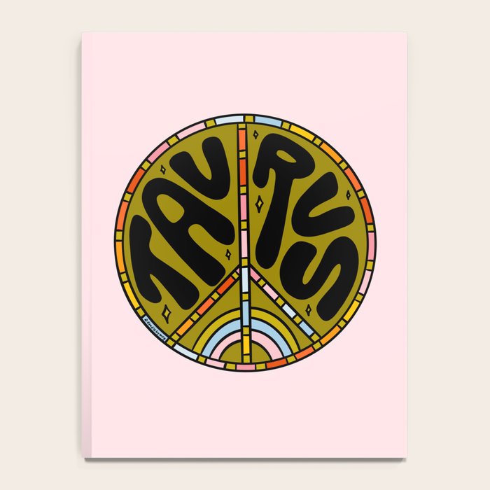 Taurus Peace Sign Notebook Gallery Image 4