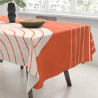 Two Tone Line Curvature XI  Tablecloth Gallery Image 3