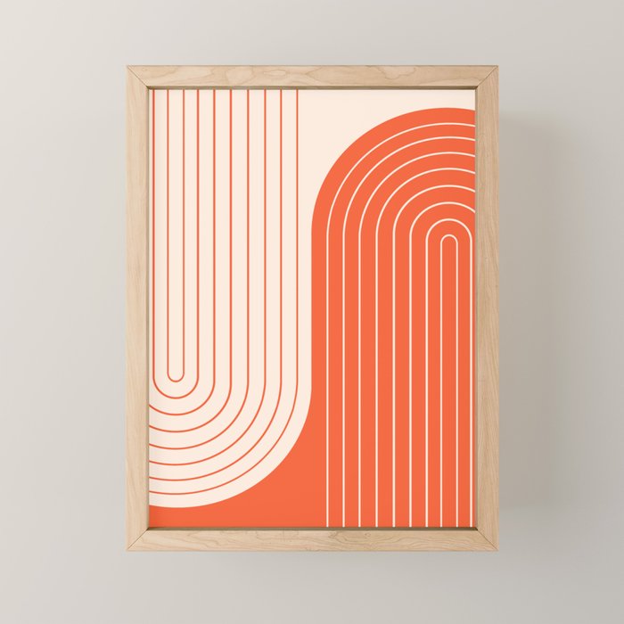 Two Tone Line Curvature XI  Mini Art Print Gallery Image 1