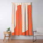 Two Tone Line Curvature XI  Window Curtain Gallery Image 5