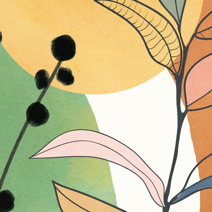 Modern abstract leaves line art 12 Coffee Mug Gallery Image 2
