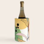 Modern abstract leaves line art 12 Wine Chiller Gallery Image 1