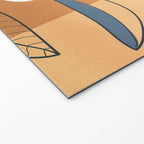 Modern abstract leaves line art 12 Welcome Mat Gallery Image 2